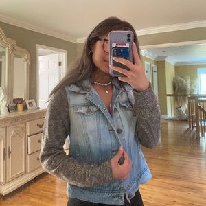 Iris Denim Jacket with Removable Hood